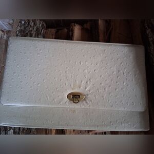 Vintage Cream Clutch Bag